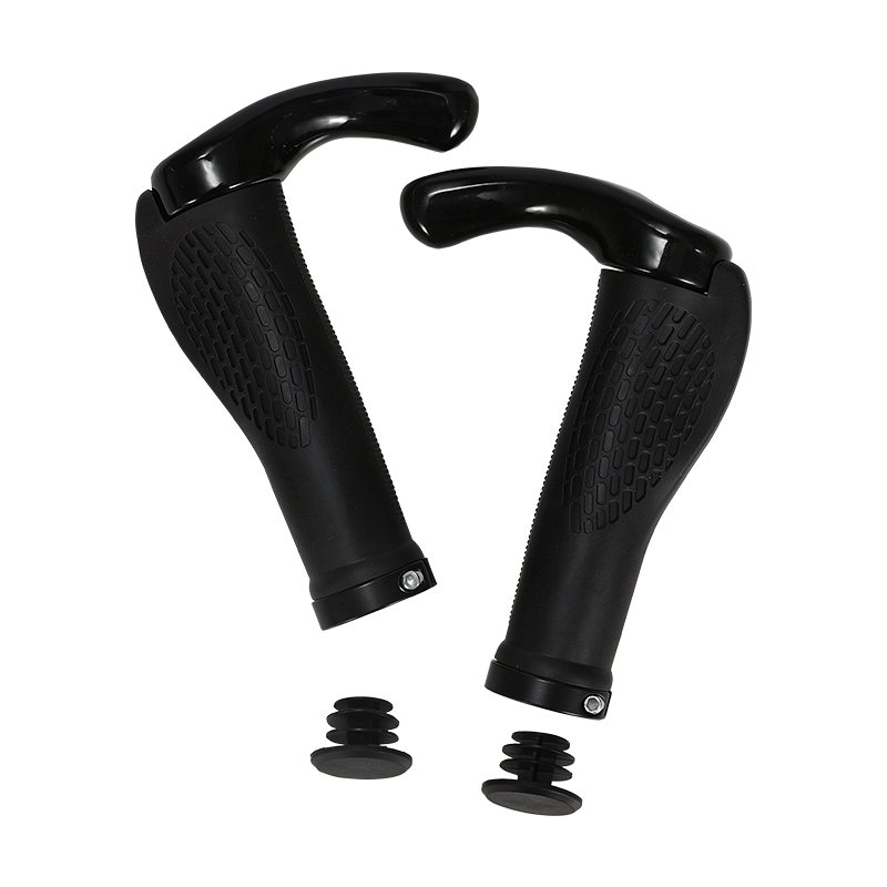Mansoane bicicleta MTB ergonomice, culoare negru, 13.3x3.4cm Forever